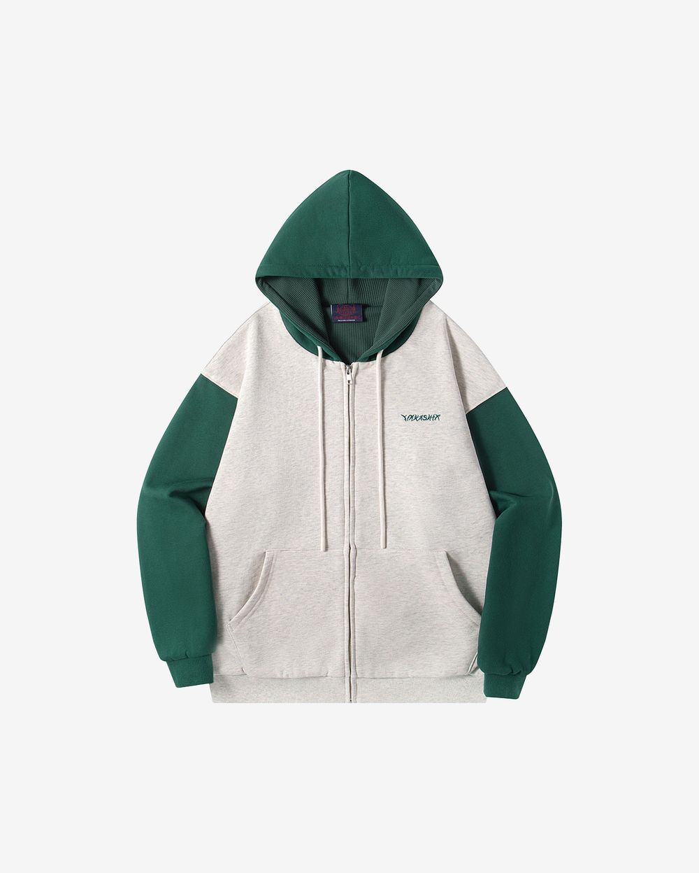 Купить Худи Ymkashix HTF Zip светло-серый/зеленый Худи Ymkashix HTF Zip светло-серый/зеленый