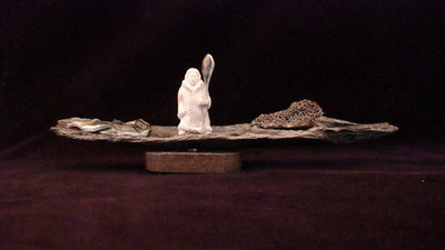 "С веслом", миниатюра