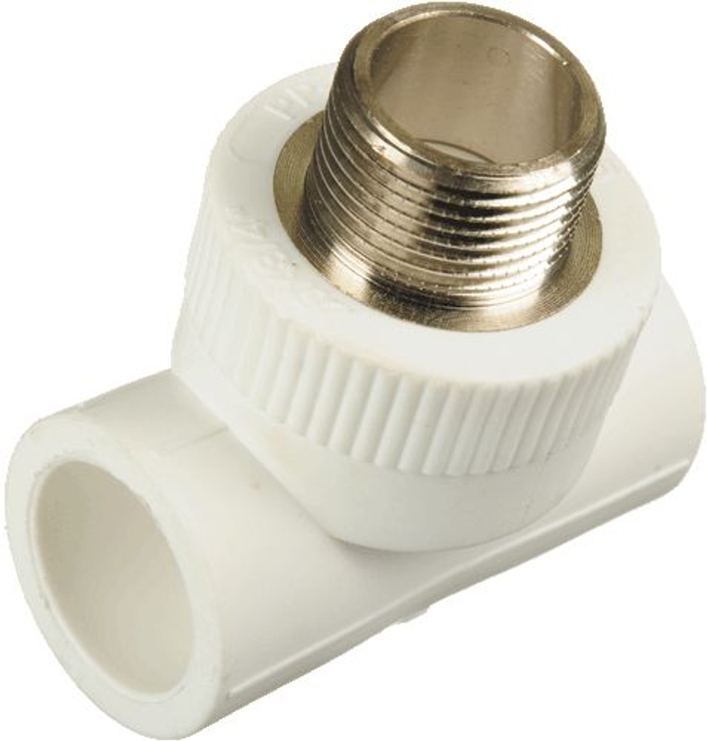 Тройник PPRC комбинированный 25*1/2"нар.*25 КРОСС