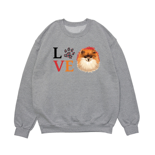 Свитшот "Шпиц - любовь"