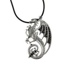 "Каффа" подвеска в серебряном покрытии из коллекции "Dragon" от Jenavi с замком карабин