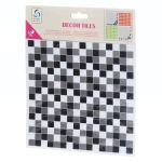 Наклейка-защитная пленка «Кафель черный» 20*26см 3 шт.