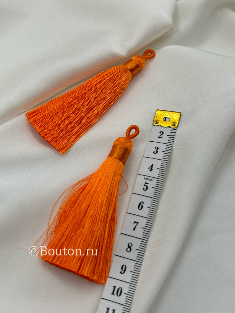 Кисточка для штор оранжевая 8 см