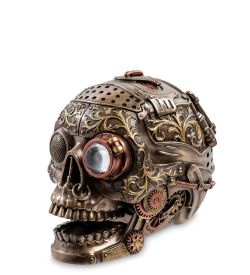 Veronese WS-909 Статуэтка в стиле Стимпанк «Череп с подвижной челюстью»