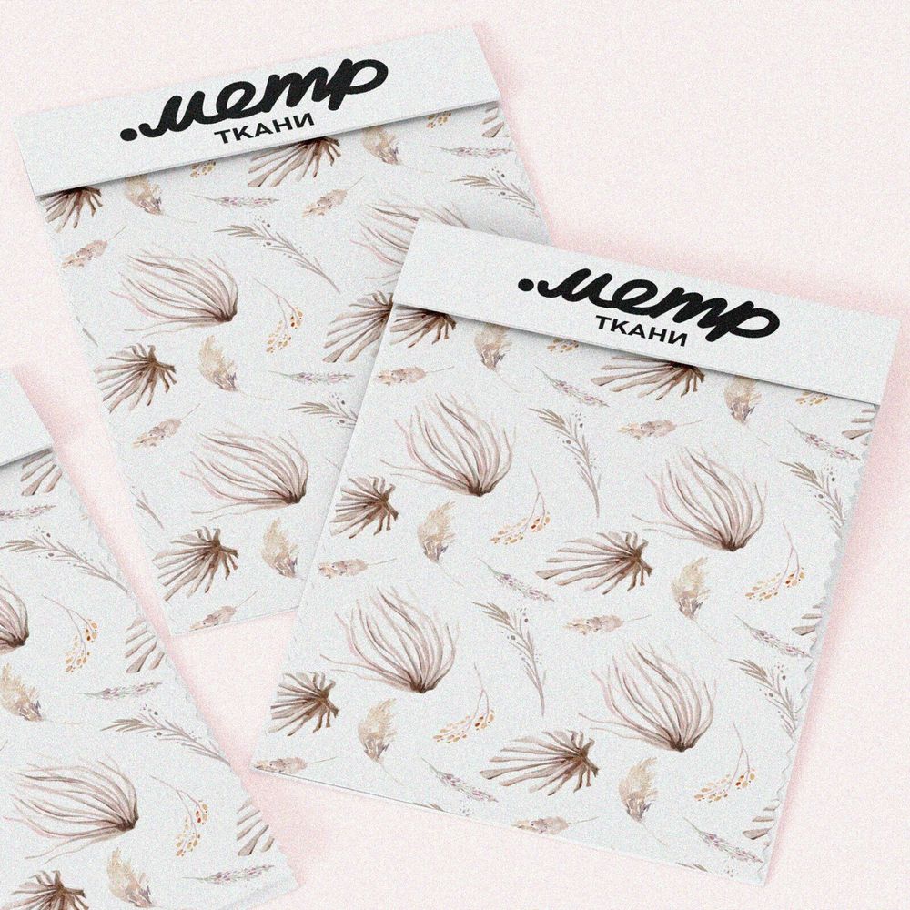 Ткань ниагара растения минималистичные