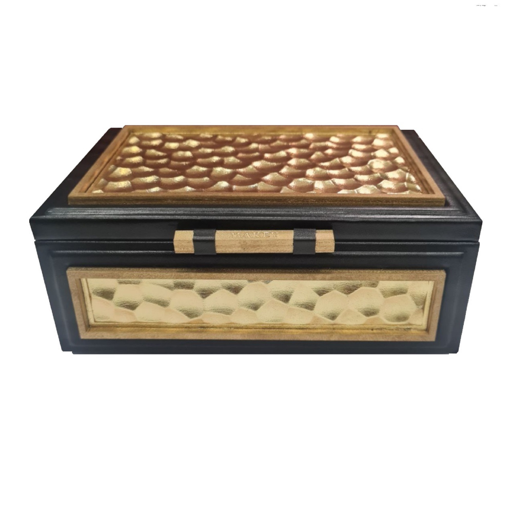 Шкатулка прямоугольная «Turtle». Цвет черный