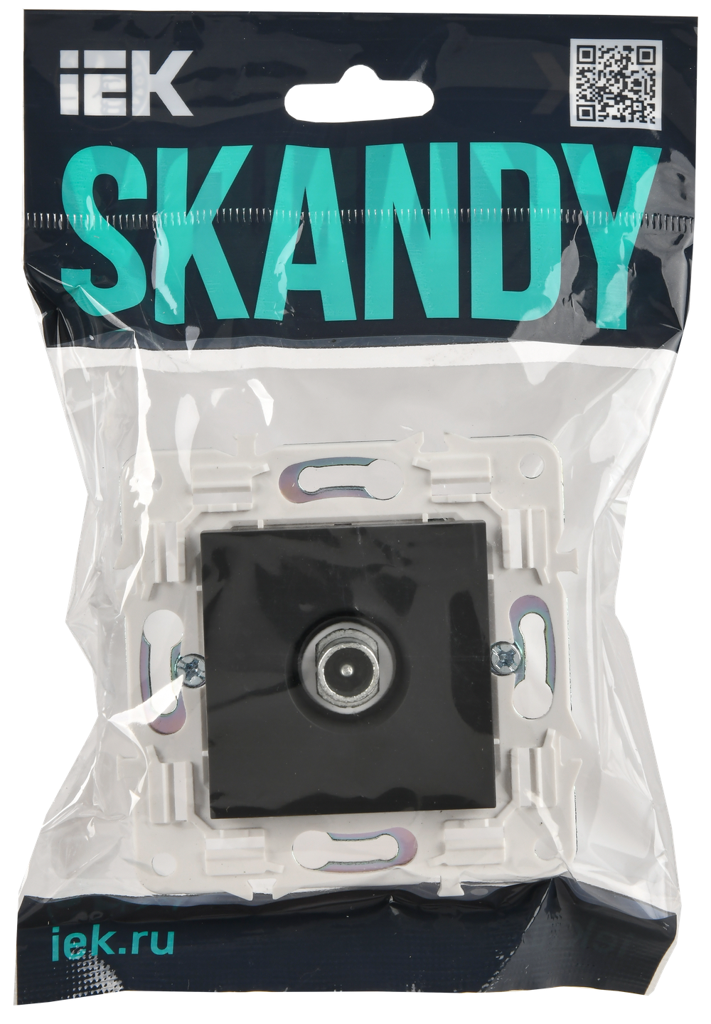 SKANDY Розетка TV проходная SK-A17G графит IEK
