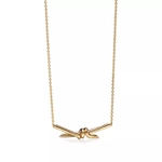 Подвеска из жёлтого золота, Tiffany 💠Knot. В наличии
