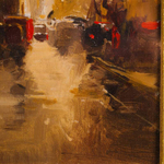 Картина «Город на закате»