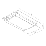 ST067.409.20 Ввод питания SKYFLAT ST-Luce Черный