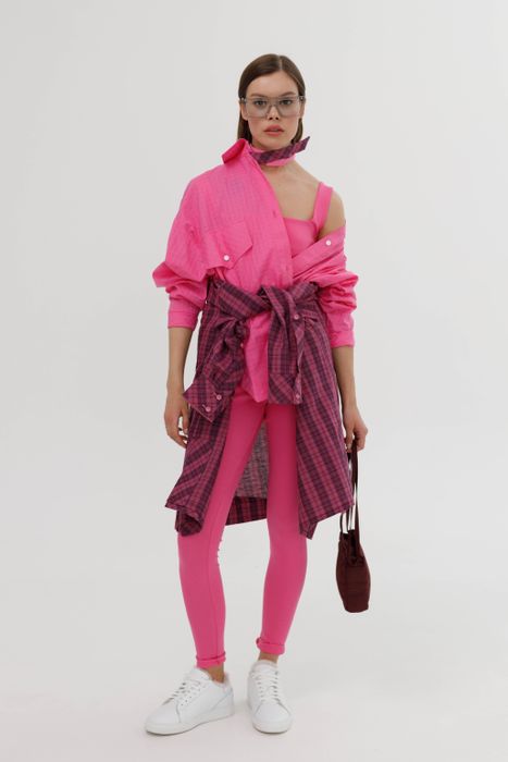 РУБАШКА РАУНТ РОЗОВЫЙ ЛИМОНАД