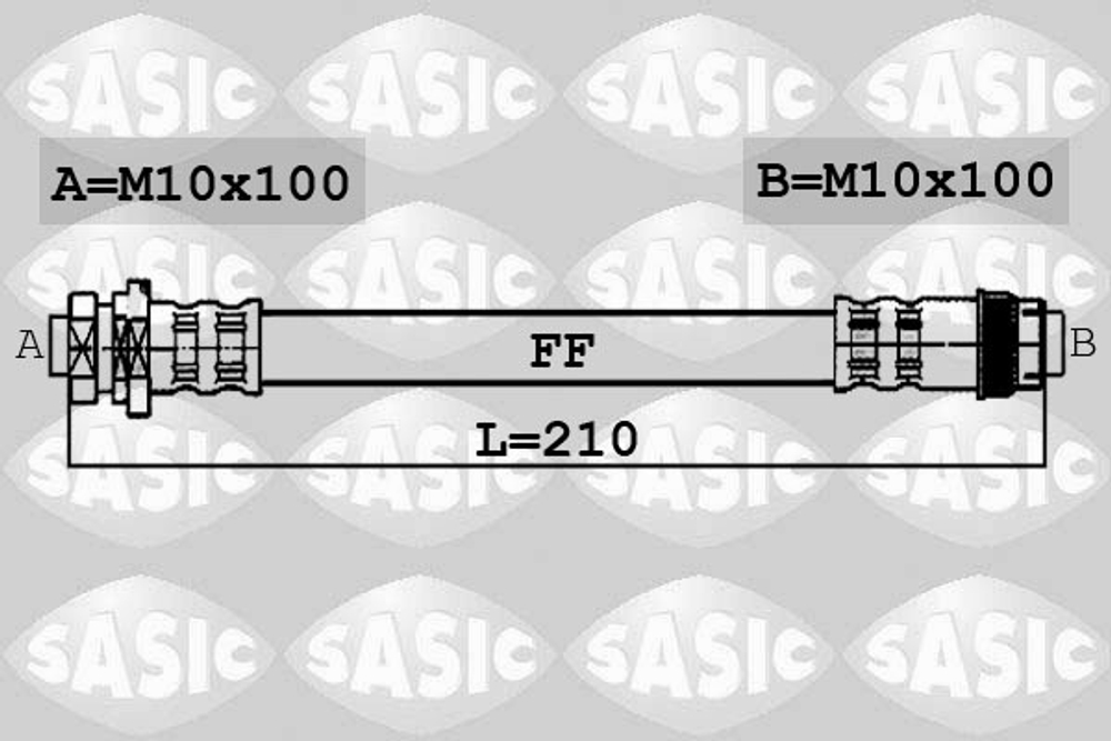 SASIC - 6604018-SAS - Brake Hose