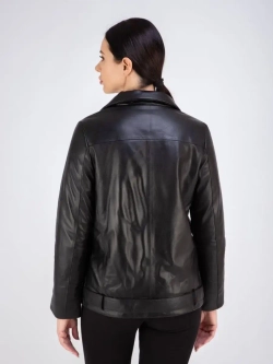 Кожаная куртка демисезонная косуха утепленная