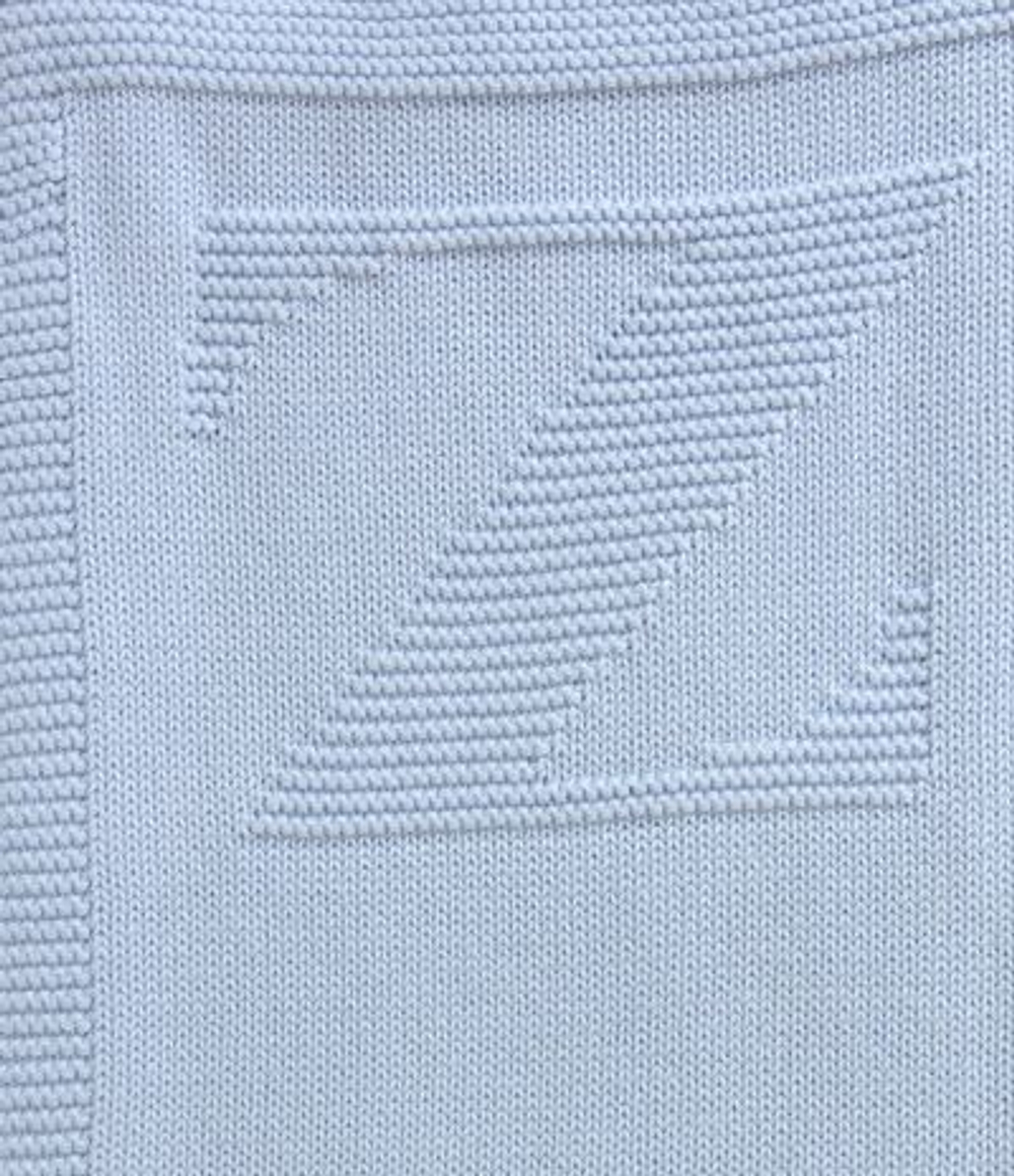 Элитный плед детский Lux 1169 голубой от Luxberry фрагмент