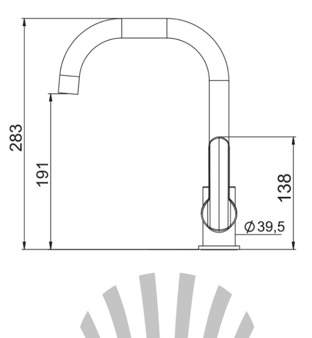 Смеситель для кухни LAPARET LEGNA N3063502LPT
