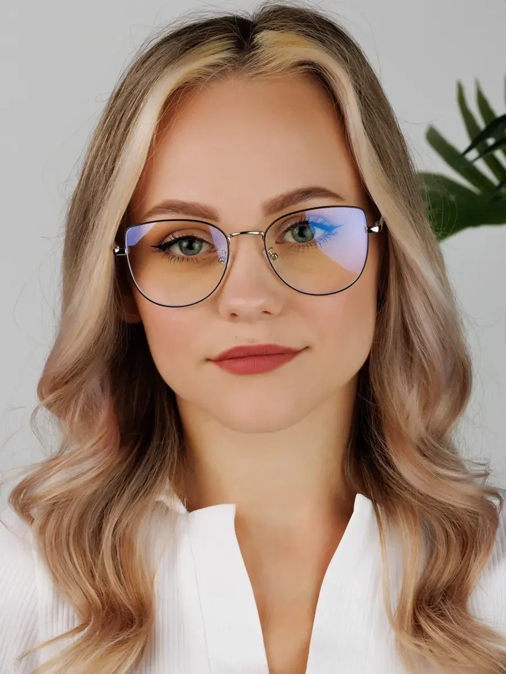 Очки для компьютера имиджевые защитные прозрачные нулевки