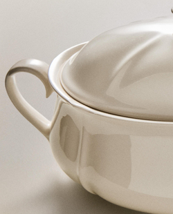 Zara Home блюдо сервировочное из фаянса, цвет бежевый, 35.5 см