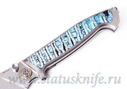 Нож NL Knives Drakkar Дамаск Зуб Мамонтафотография - 3