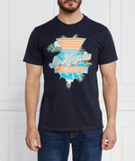 Футболка SS CN CALIFORNIA FLO GUESS - темно-синий(M3YI67 I3Z14)