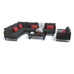 Лаунж зона угловая Ideal Patio БЕЛЛИСА модульная маренго