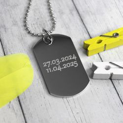 Жетон с гравировкой даты на заказ