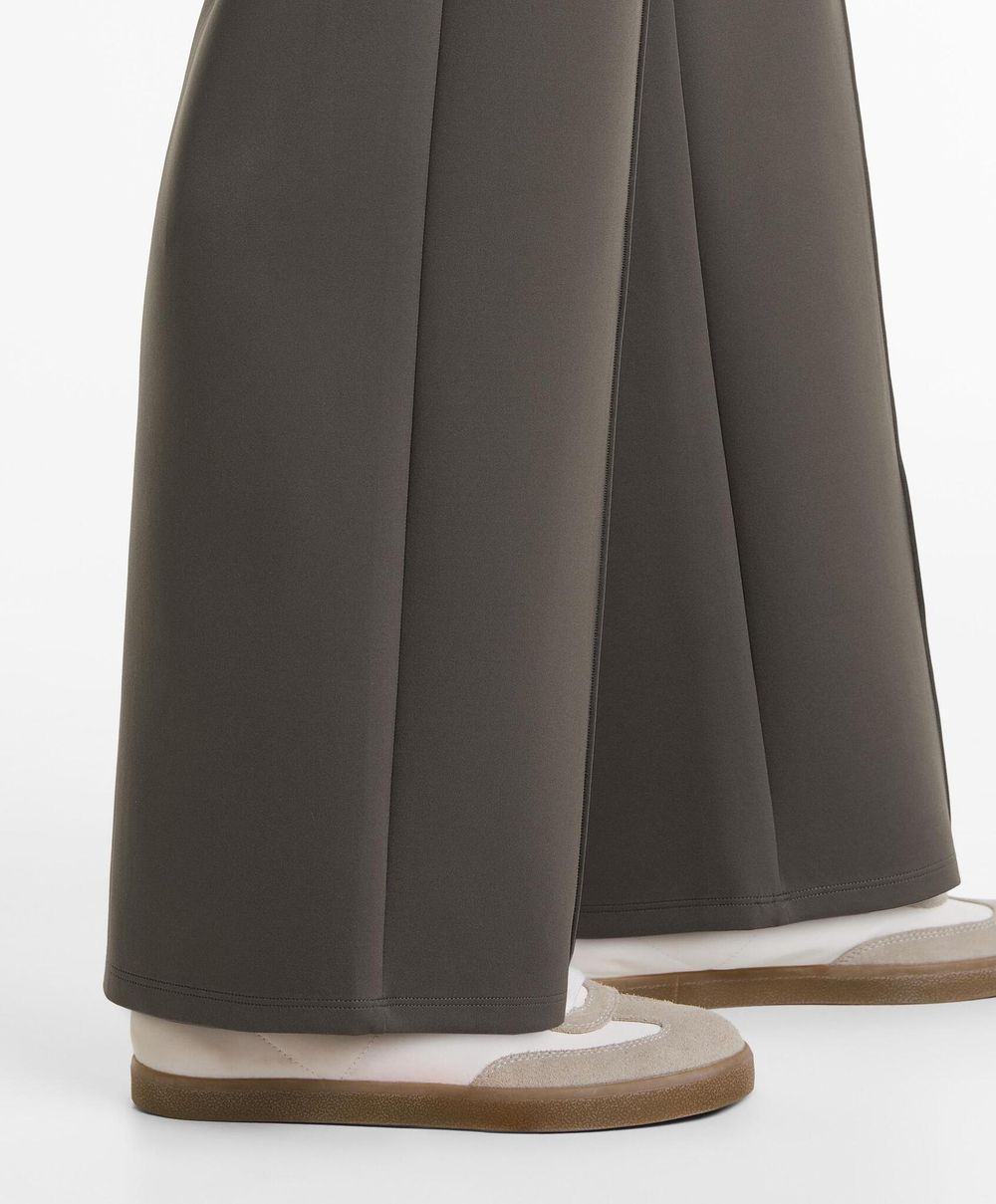 OYSHO Прямые брюки из прочной ткани, серо-зеленый