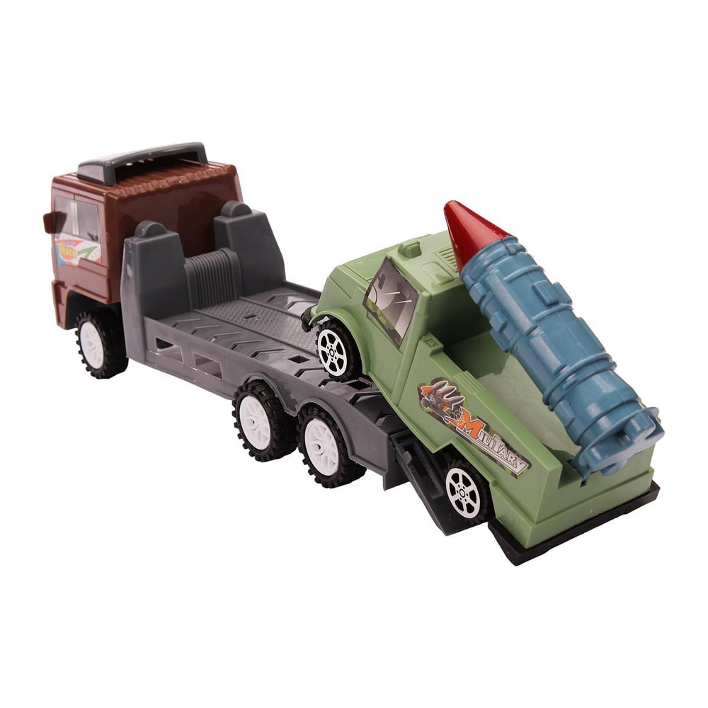 Автовоз Военный ин. +машина, ПК 188-12