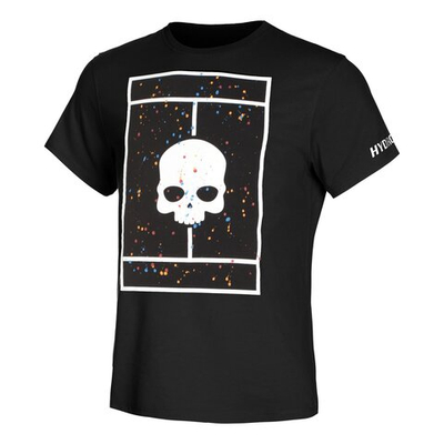 Мужское теннисное поло Hydrogen Court T-Shirt - Black, Multicoloured