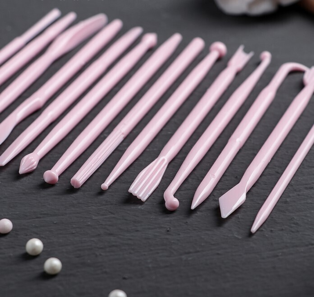 Набор для моделирования кондитерских украшений, 14 шт, 12 см