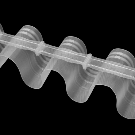 Шторная лента Oz-Is арт. BK-003 коэф 1:2,0 , складка Волна, цвет прозрачный (ширина 100 mm)