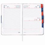 Ежедневник датированный 2022 А5 148х218 мм GALANT "Athens", под кожу, синий, 112943