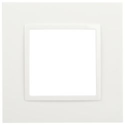 Рамка для розеток и выключателей ЭРА Elegance 14-5011-01 Classic, на 1 пост, белый