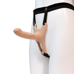 Фаллопротез поясной Strap-On полый силикон телесный 13,5 см