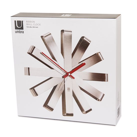 Часы настенные ribbon, D31 см, сталь