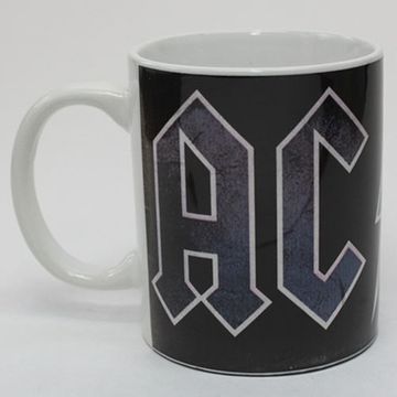 Кружка AC/DC лого с серыми потёртостями