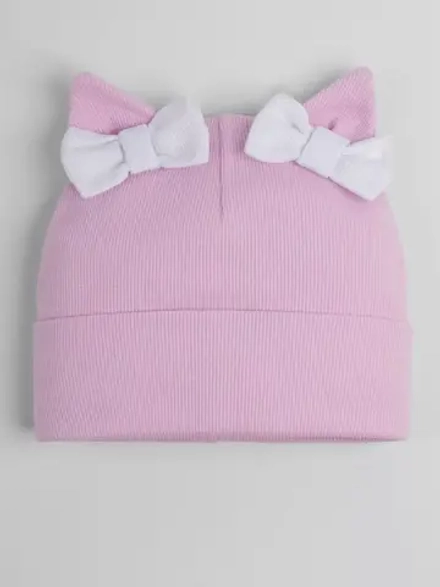 Шапка для девочки осенняя с ушками