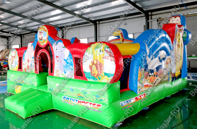 Коммерческий надувной батут "Царство зверей 2" 5*5*3,5 м