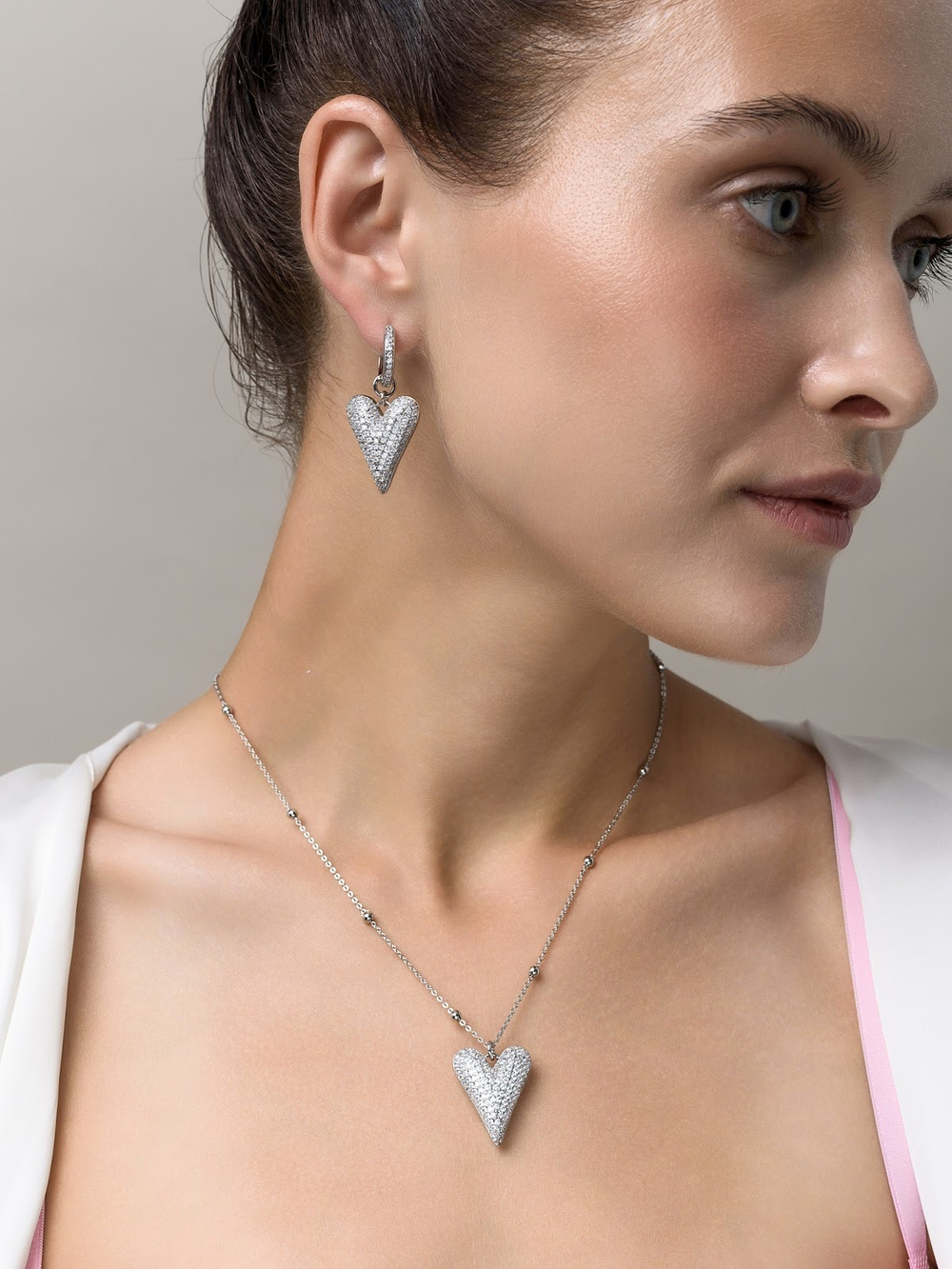 Колье "Elongate Shine" Silver
