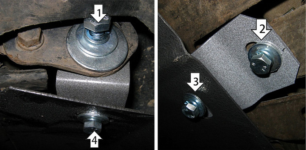 Защита картера Двигателя, КПП. 2 мм, Сталь. для Mazda Xedos 9 1993-2002 MOTODOR.01109