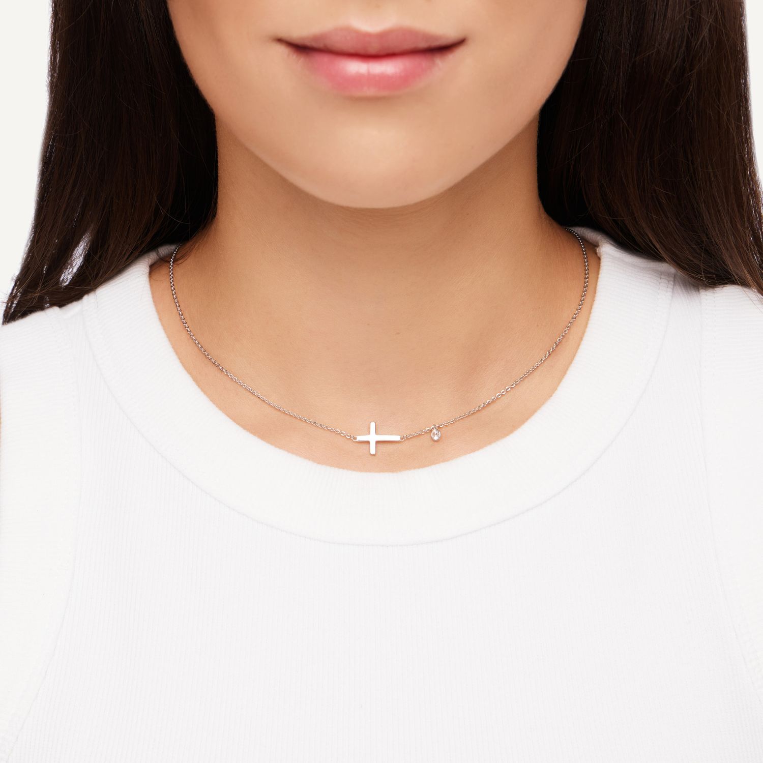 Колье Tiny Cross Necklace
