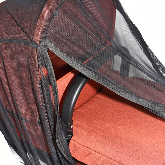 Универсальная черная москитная сетка на всю коляску