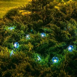 USL-S-136-PT2000 GLORYBIND Садовая гирлянда на солнечной батарее Вьюнок. 20 светодиодов. Белый свет. 1xАА Ni-Mh аккумулятор в-к. IP44. TM Uniel