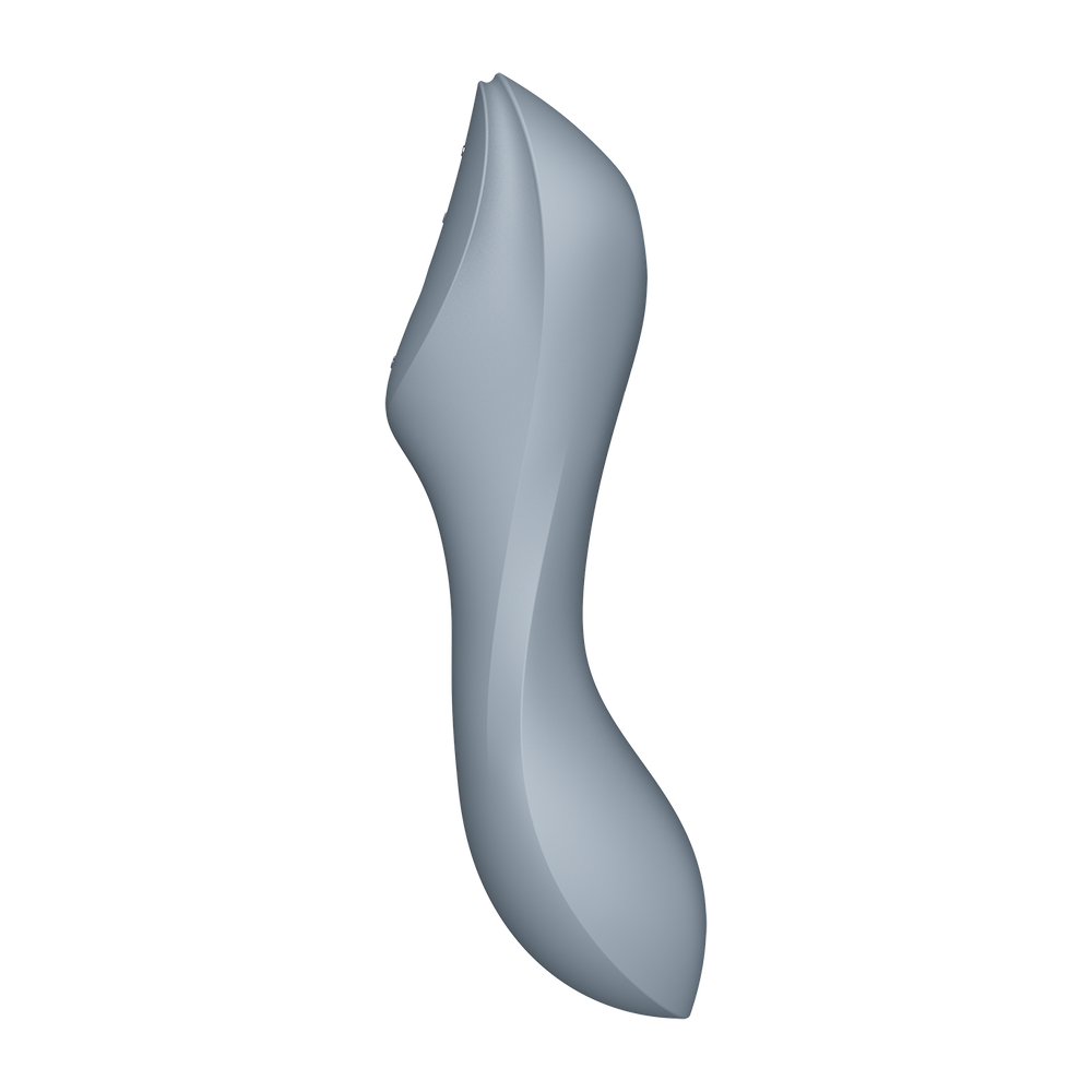 Вакуумно-клиторальный вибромассажер Satisfyer Curvy Trinity 3, серый
