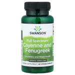 Swanson, Full Spectrum® кайенский перец и пажитник, 60 вегетарианских капсул