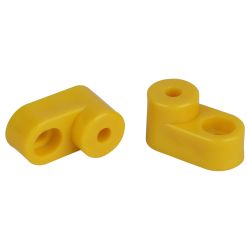 Изолятор для шин ЭРА NO-224-69 угловой желтый