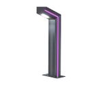 Светильник уличный Такоми серый 220V w15*7,5 h80 Led 10W (4000K) Декоративная подсветка розовая.
