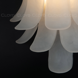 Бра Cloyd AZORES-A W2 / выс. 42 см - латунь светл. - белое матовое стекло (арт.20470)