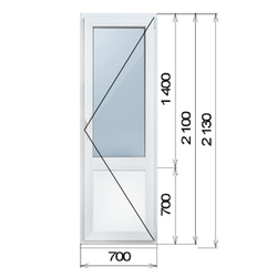 дверь пвх балконная схема