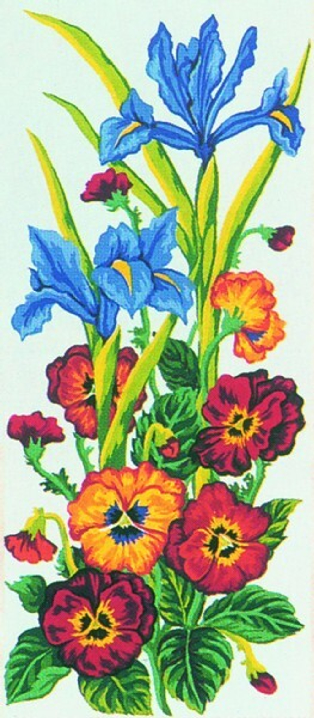 "Анютины глазки"-8013 канва с рисунком