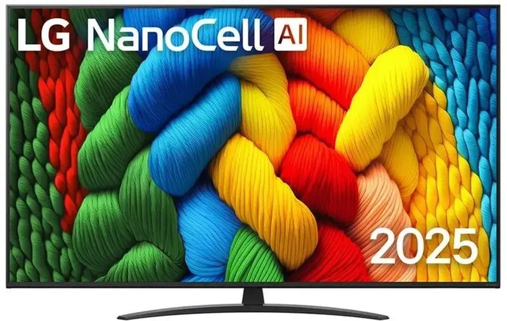 Телевизор LG 65NANO81A6A, 165см, 4K UHD, NanoCell Direct LED, HDR10 HLG, webOS 25, черный